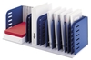 styro Sortierstation Styrorac 8Trennwände grau/blau DIN A4 7-Fach Grau