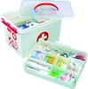 sunware Aufbewahrungsboxen Apo.box the q-line 22l wß/rt 22, 0 l - 40, 0 x 30, 0 x 26, 0 cm weiß/rot