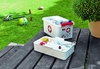 sunware Aufbewahrungsboxen Apo.box the q-line 6l wß/rt 6, 0 l - 30, 0 x 20, 0 x 14, 5 cm weiß/rot