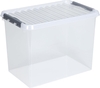 sunware Aufbewahrungsboxen Helit Box 62 L Q-Line 62, 0 l - 60, 0 x 40, 0 x 34, 0 cm transparent