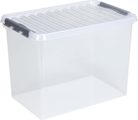sunware Aufbewahrungsboxen Helit Box 62 L Q-Line 62, 0 l - 60, 0 x 40, 0 x 34, 0 cm transparent