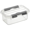 sunware Q-Line Aufbewahrungsbox 0, 5l - transparent/Metall
