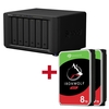 Synology DiskStation DS1621+ 6 Einschübe NAS-Server Leergehäuse + 2x Seagate Ironwolf SATA 3.5" HDD 8TB Festplatte