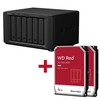 Synology DiskStation DS1621+ 6 Einschübe NAS-Server Leergehäuse + 2x WD Red SATA 3.5" HDD 4TB Festplatte