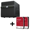 Synology DiskStation DS423 4 Einschübe NAS-Server Leergehäus + 2x WD Red Plus SATA 3.5 HDD 8TB Festplatte