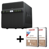Synology DiskStation DS423 4 Einschübe NAS-Server Leergehäuse + 2x Toshiba N300 SATA 3.5" HDD 8TB bulk Festplatte