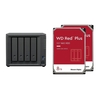 Synology DiskStation DS423+ 4 Einschübe NAS-Server Leergehäuse + 2x WD Red Plus SATA 3.5" HDD 8TB Festplatte