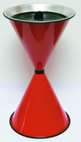 SZ Metall Standaschenbecher rot
