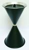 SZ Metall Standaschenbecher schwarz
