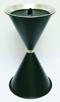 SZ Metall Standaschenbecher schwarz