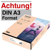tecno Kopierpapier colors lachs DIN A3 80 g/qm - 500 Blatt