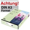 tecno Kopierpapier colors mittelgrün DIN A3 80 g/qm - 500 Blatt