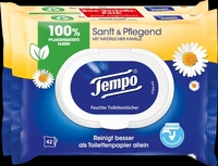 Tempo Feuchttücher Tempo sanft&pflegend Kamil DUO 1-lagig