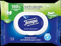 Tempo Toilettenpapier Tempo sanft&sensitive Aloe 1-lagig