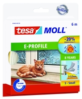 tesa Dichtungsbänder E-Profil 9 mm x 6 m weiß