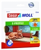 tesa Dichtungsbänder tesamoll E-Profil Gummidichtung 9 mm x 6 m braun