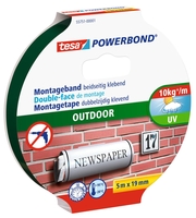 tesa doppelseitiges Klebeband 19 mm x 5 m grün