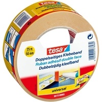 tesa doppelseitiges Klebeband 50 mm x 25 m braun
