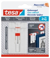 tesa Klebenägel 2.4 cm x 4.5 cm weiß