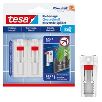 tesa Klebenägel 2.4 cm x 6.4 cm weiß