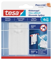 tesa Klebenägel 4.6 cm x 6.4 cm weiß