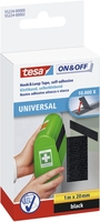 tesa Klettbänder Klettband Universal sw Schwarz