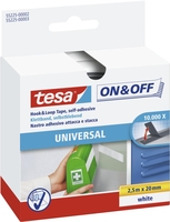 tesa Klettbänder Klettband Universal we weiß