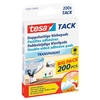 tesa TACK doppelseitige Klebepads für max. 20, 0 g 1, 0 x 1, 0 cm - 200 Stück