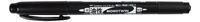 Tombow Permanentmarker Tombow Finel MONO twin 0.4 - 0.8 mm Schwarz
