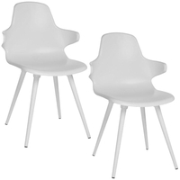 Topstar Schalenstühle T2020 mit Armlehnen weiß