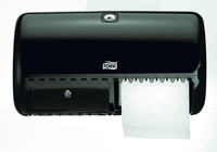 TORK Toilettenpapierspender Tork Toi-Spender 2rollen Schwa Kunststoff schwarz