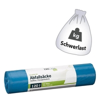 TRILine® Schwerlastsäcke Öko 120, 0 l - blau 25 St.