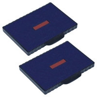 trodat Ersatzstempelkissen Ersatzkissen F.54110 2x farbig 8, 5 x 5, 5 cm Blau
