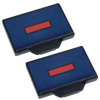 trodat Ersatzstempelkissen Ersatzkissen F.5460 blau/rot 5, 6 x 3, 3 cm Blau