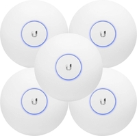 Ubiquiti UAP-AC-LR-5 UniFi AP AC LR 5er Pack WLAN-AC-Access-Point ohne PoE Injektor