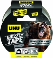 UHU Gewebebänder Grizzly Tape 49 mm x 25 m silber