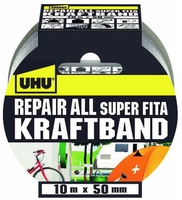 UHU Gewebebänder Repair All Kraftband 50 mm x 10 m silber