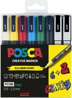 uni-ball Acrylstifte POSCA PC-3M 0.9 - 1.3 mm Mehrfarbig
