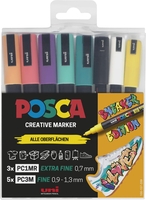 uni-ball Acrylstifte UNI POSCA Sneaker 0.9 - 1.3 mm Mehrfarbig