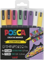 uni-ball Acrylstifte UNI POSCA Sneaker 0.9 - 1.3 mm Mehrfarbig
