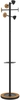 unilux Garderobenständer Standgarderobe BORA BAMBOO sz schwarz,  bambus Stahl,  Bambus 38, 0 x 178, 0 cm