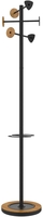 unilux Garderobenständer Standgarderobe BORA BAMBOO sz schwarz,  bambus Stahl,  Bambus 38, 0 x 178, 0 cm