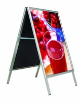 update displays Kundenstopper Indoor Kundenstopper DIN A1 DIN A0,  DIN A1 2-Fach Silber