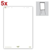 Ursus Flipchart-Blöcke Ursus Flipchart-Bl.blanko 5st. 80 g/m²