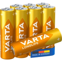 VARTA Batterien LONGLIFE Mignon AA 1, 5 V - 8 Stück