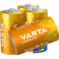 VARTA Batterien LONGLIFE Mono D 1, 5 V - 4 Stück