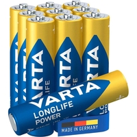 VARTA Batterien LONGLIFE Power Micro AAA 1, 5 V - 10 Stück