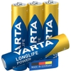 VARTA Batterien LONGLIFE Power Micro AAA 1, 5 V - 4 Stück