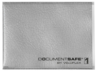 VELOFLEX Ausweishüllen Document Safe® 9, 0 x 6, 3 silber