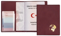 VELOFLEX Ausweishüllen Document Safe®ePass Hülle 10, 0 x 13, 5 weinrot
